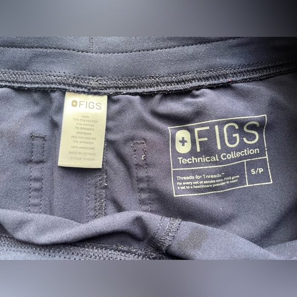 Figs Livingston Basic Scrub Pants Medical Uniform Scrubs Size Small - Picture 6 of 7